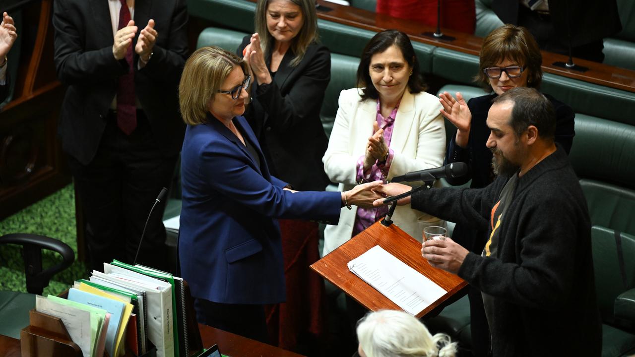 Jacinta Allan and Rueben Berg (file image)