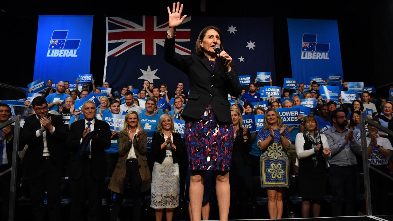 Gladys Berejiklian at a campaign rally (file image)