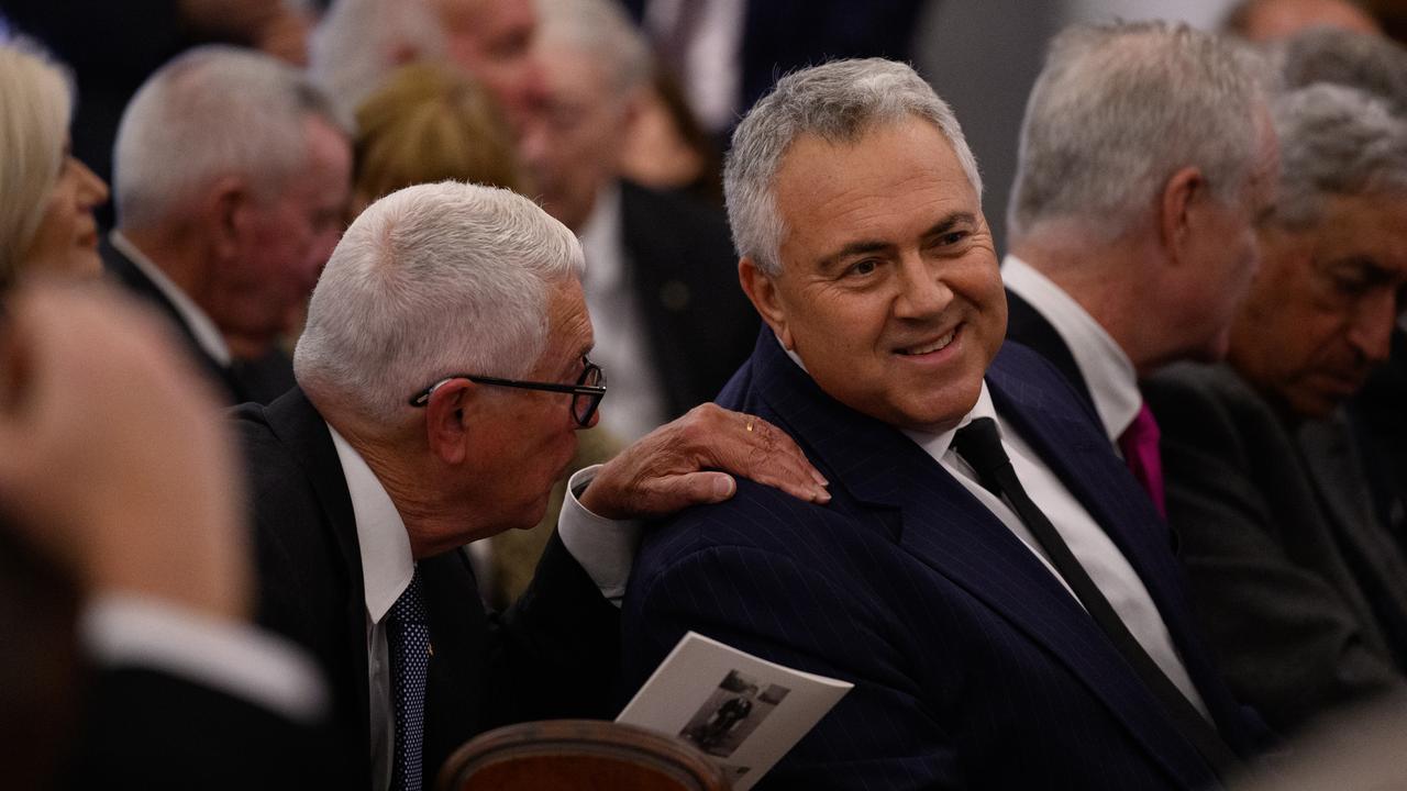 Former Treasurer Joe Hockey at Graham Richardson's state funeral.
