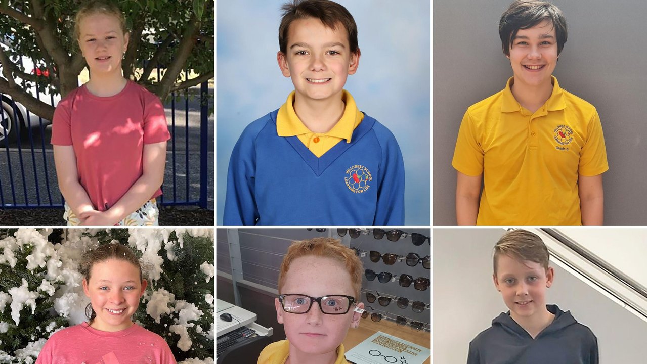 The six children who died (file)