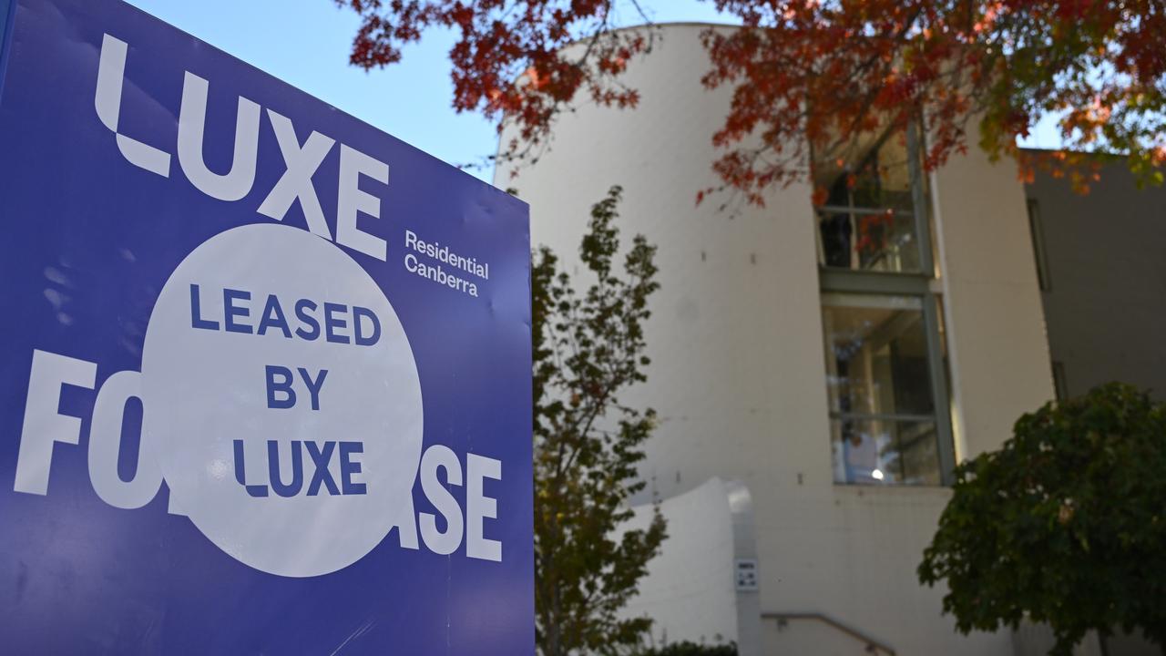 A 'Leased' sign at an apartment block (file image)