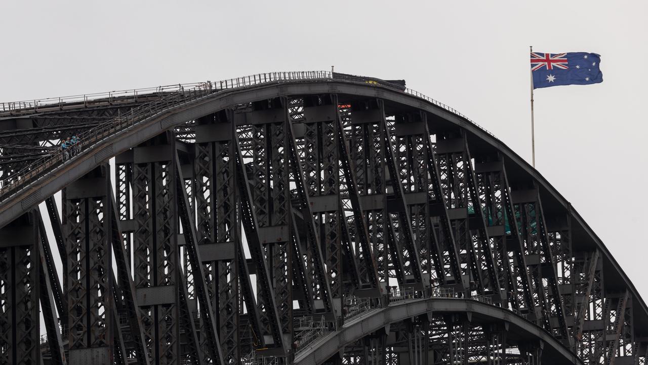 The Sydney Harbour Bridge.