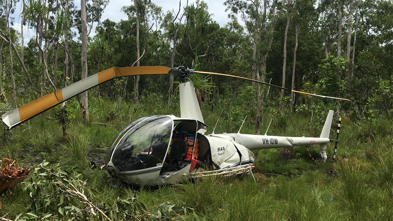 Scene of the helicopter crash