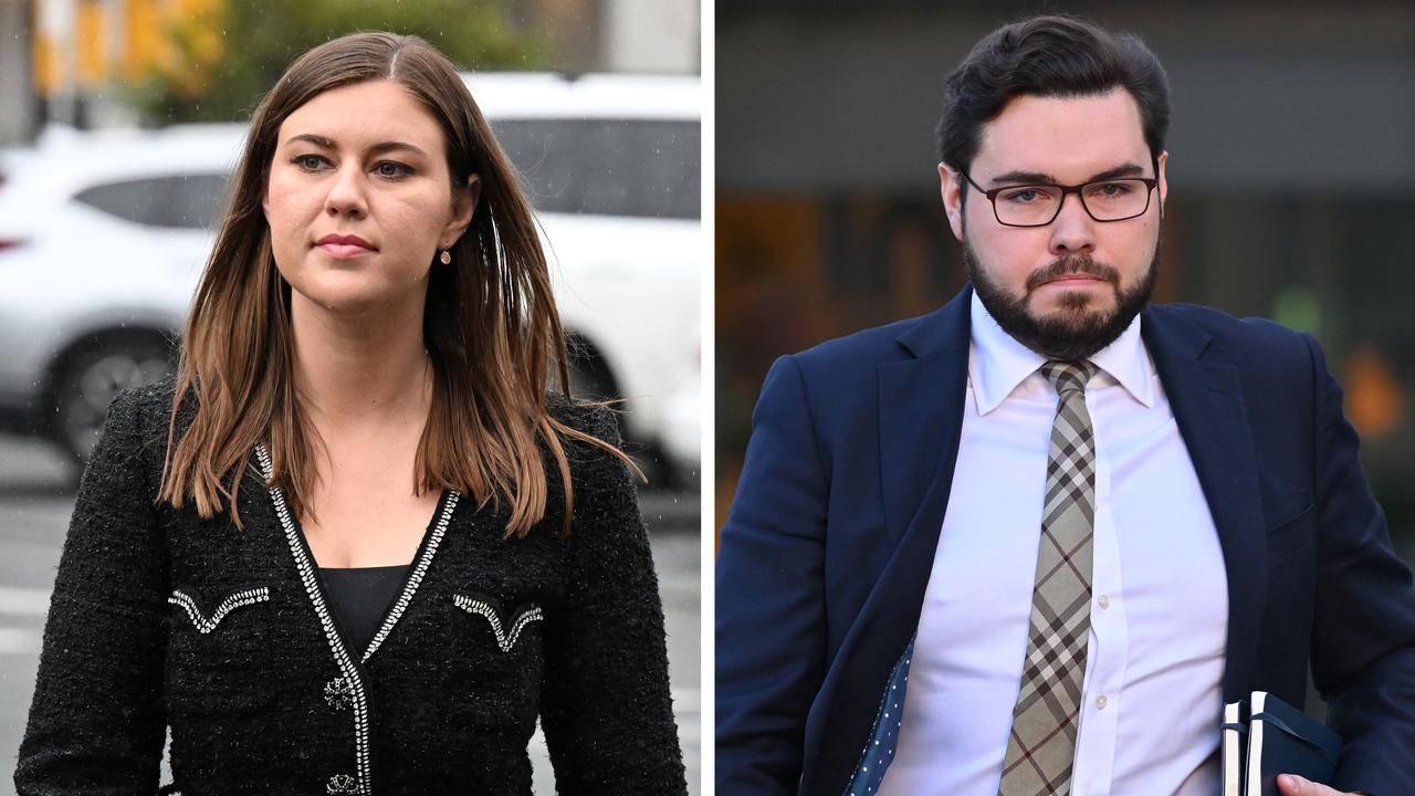 Brittany Higgins Bruce Lehrmann (file)