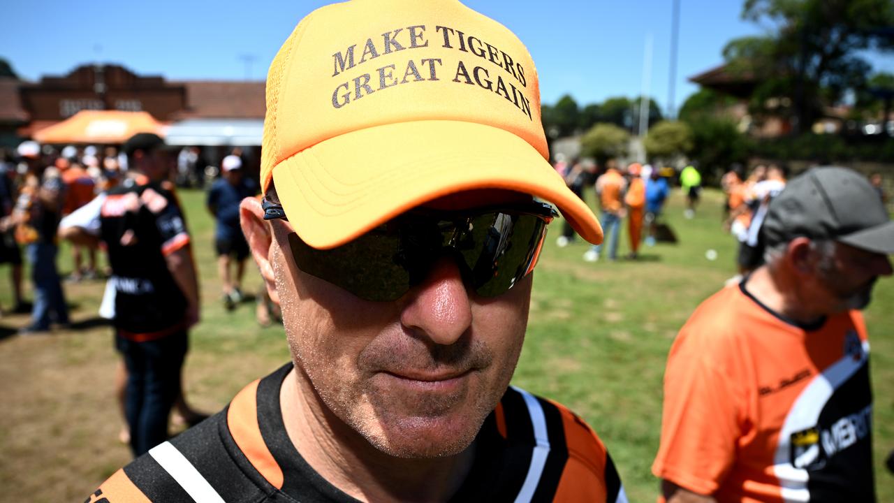 Wests Tigers supporters.