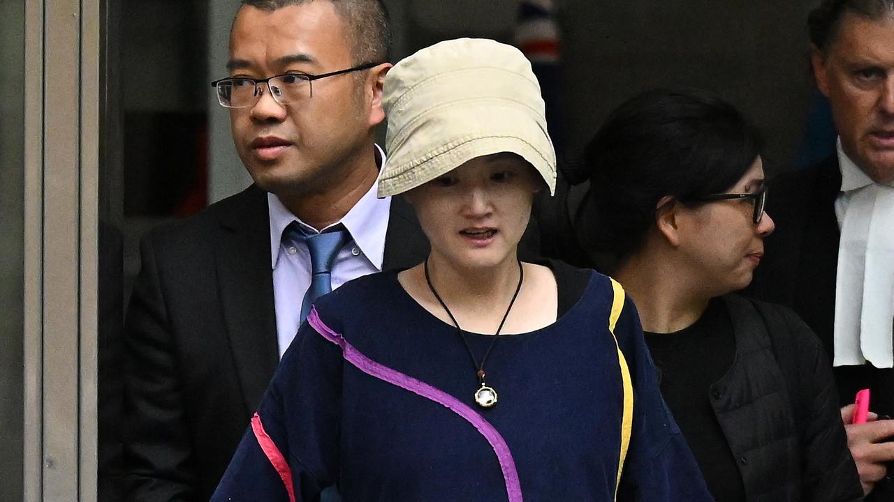 Wenna Lin (2nd left), mother of victim Mila Wang (file)