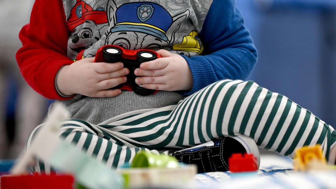 Young children play with interactive toys in Sydney