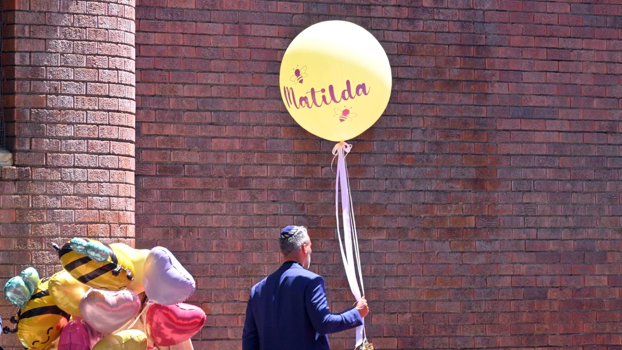 A ballon with Matilda's name on it