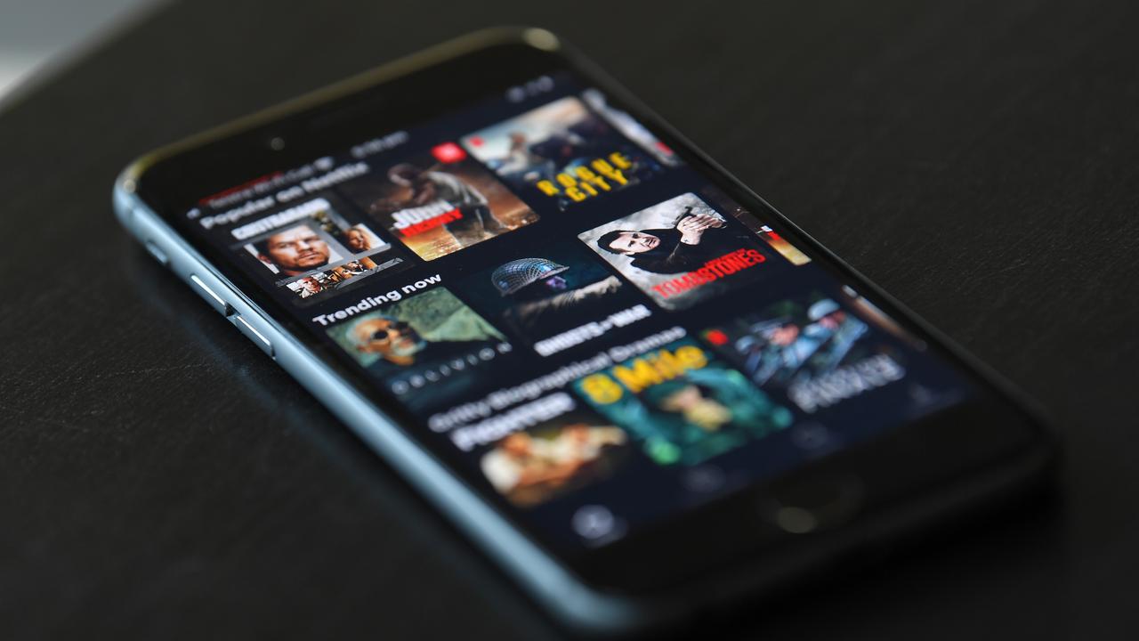 Stock image of a Netflix app on an iPhone in Melbourne