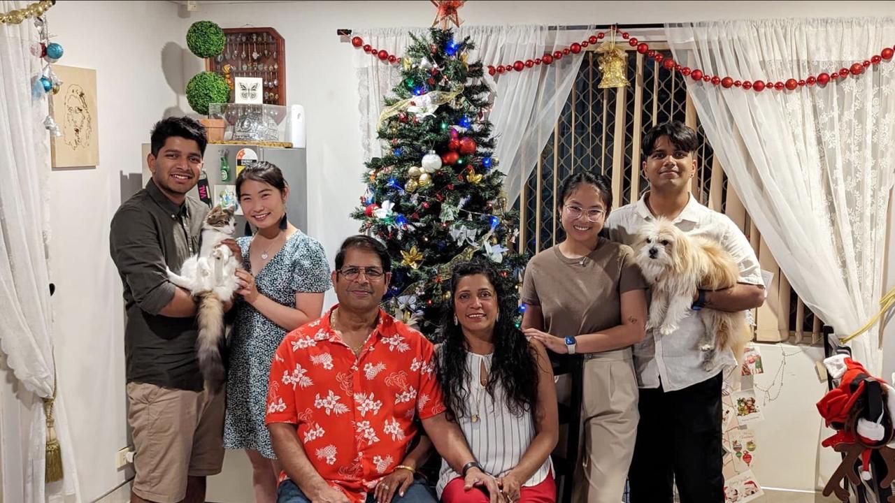 Val and Nicholette Rebello with their sons 