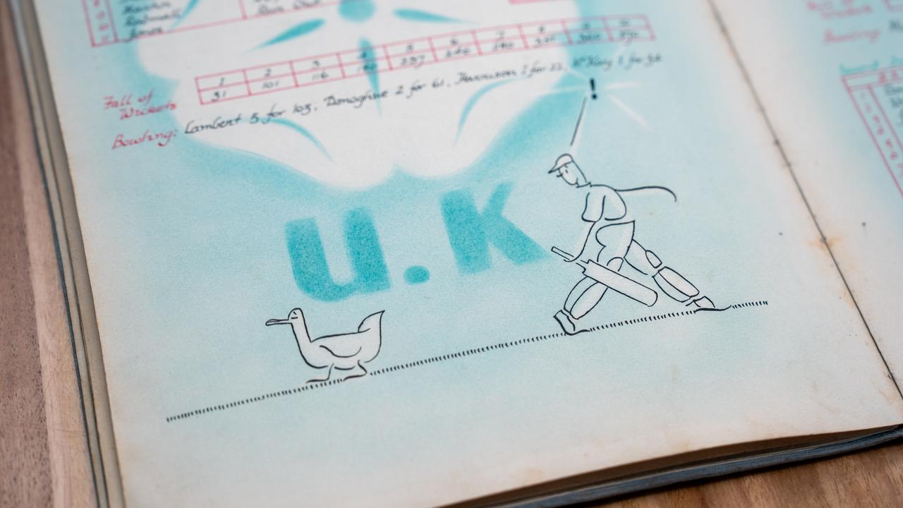 Australian prisoners of war kept meticulous records of cricket games.