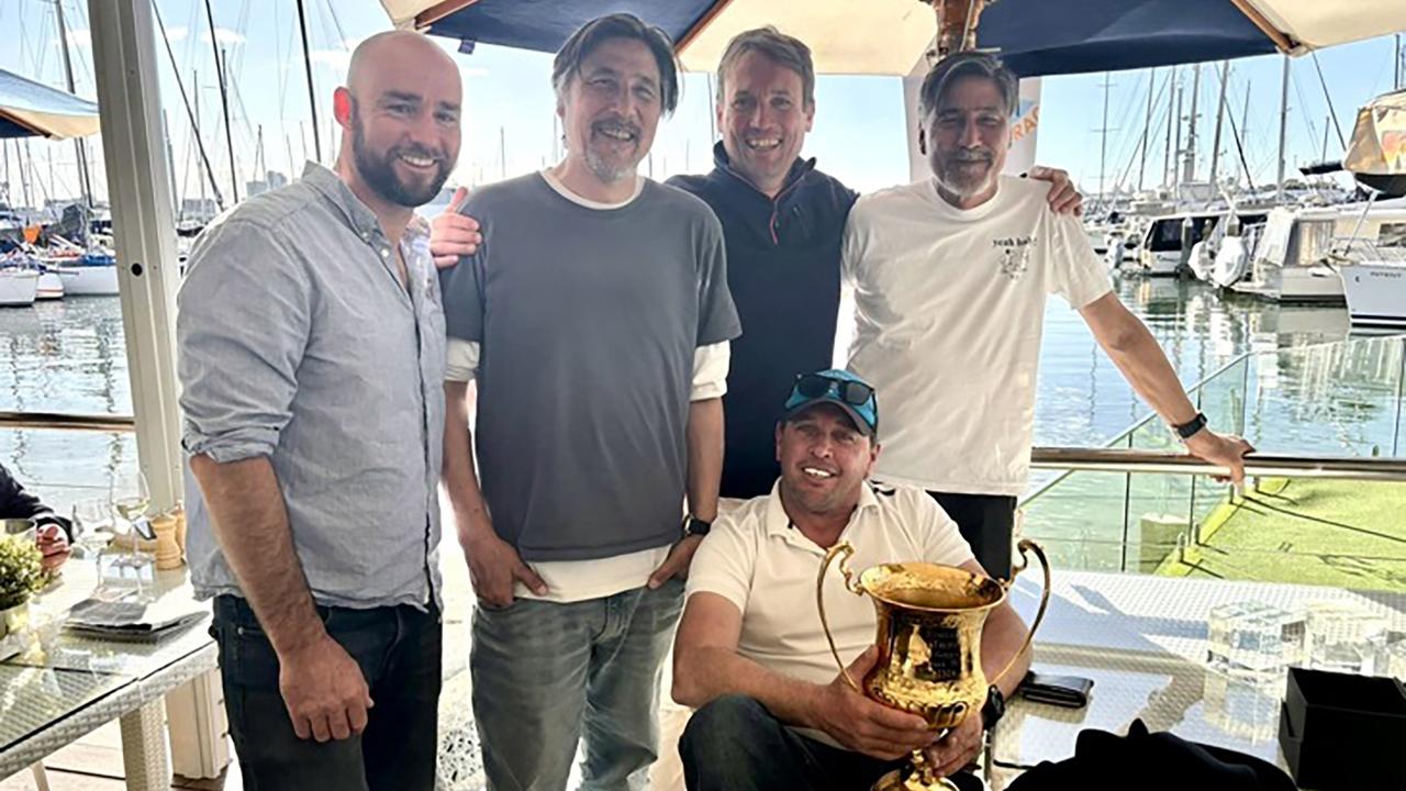 Marc (second from left) and Louis (right) Ryckmans.