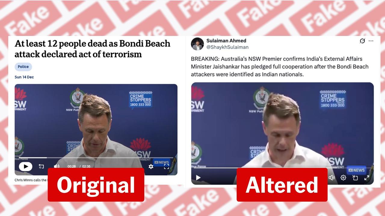 AI-generated images used in false reporting of the Bondi shootings