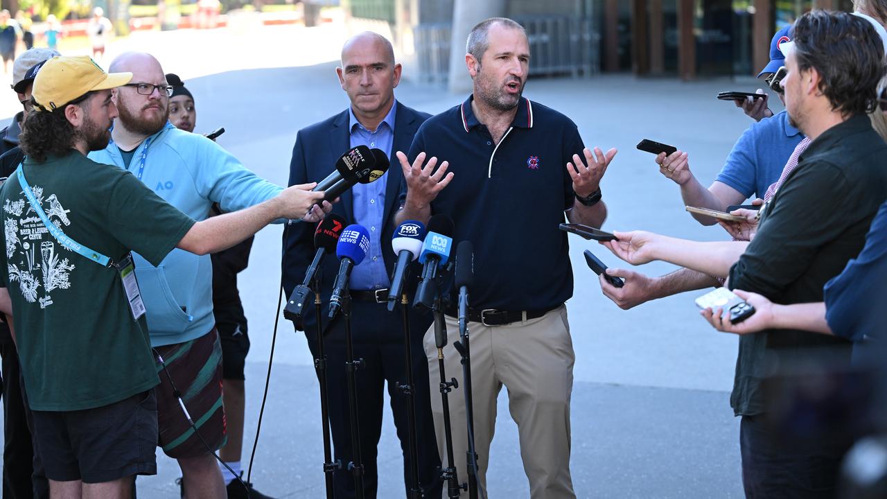 MCC chief Stuart Fox (left) and head curator Matt Page