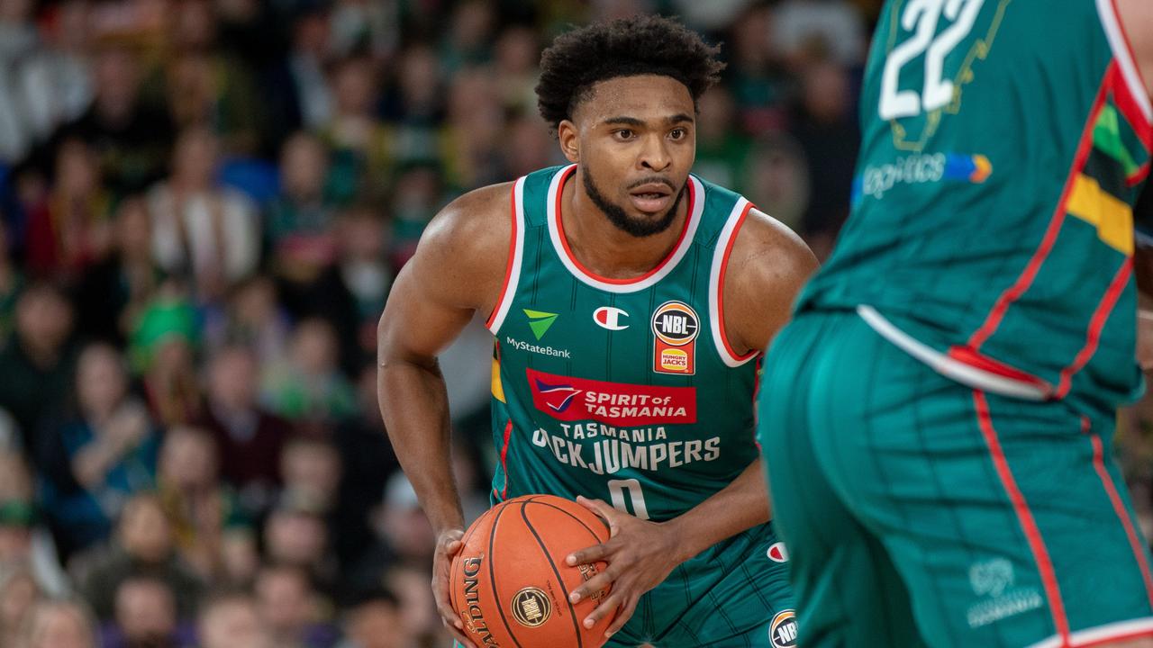 Tasmania JackJumpers guard Bryce Hamilton.