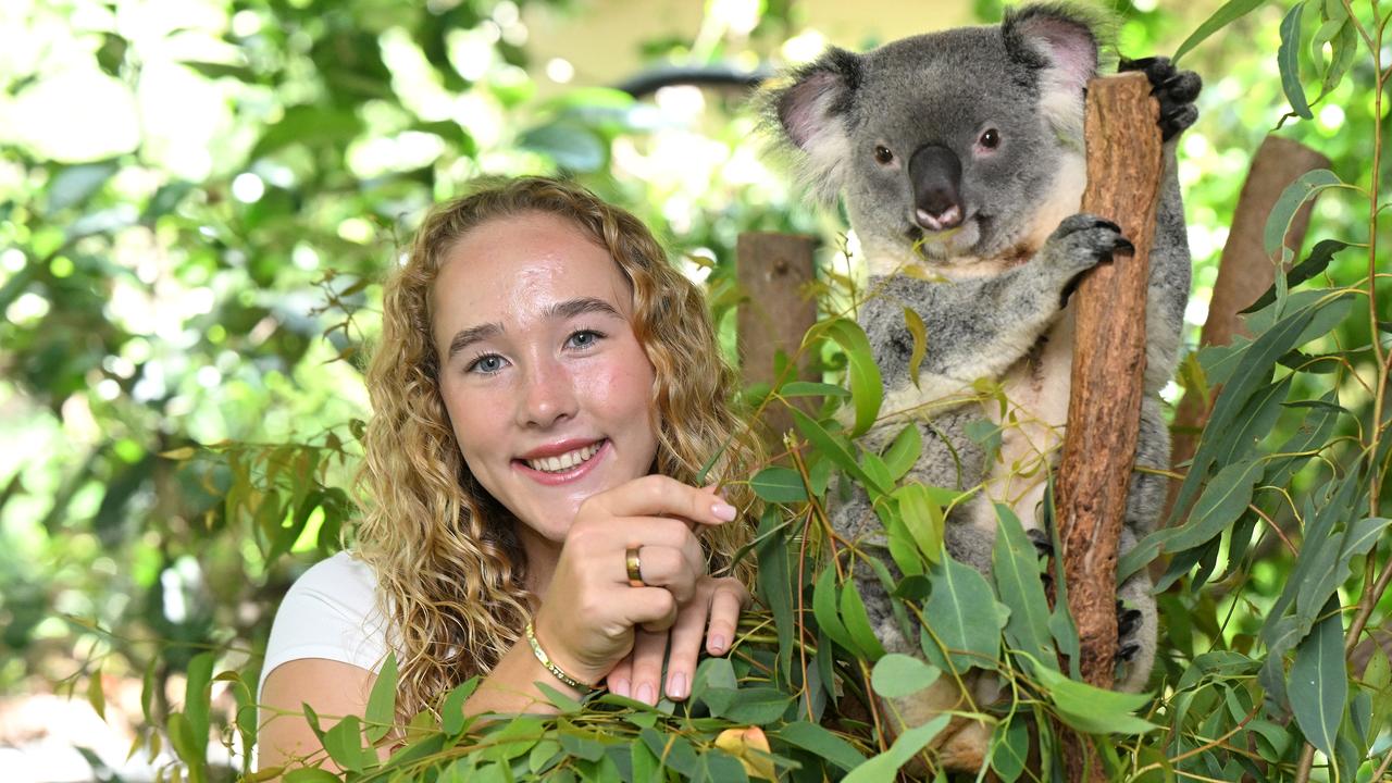 Mirra Andreeva at Brisbane's Lone Pine Koala Sanctuary
