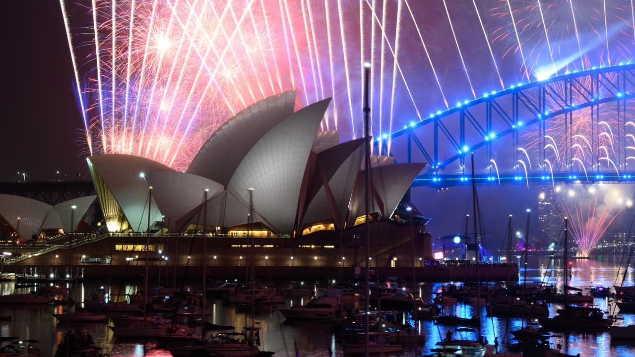 Fireworks are seen over Sydney Harbour during the New Year's Eve