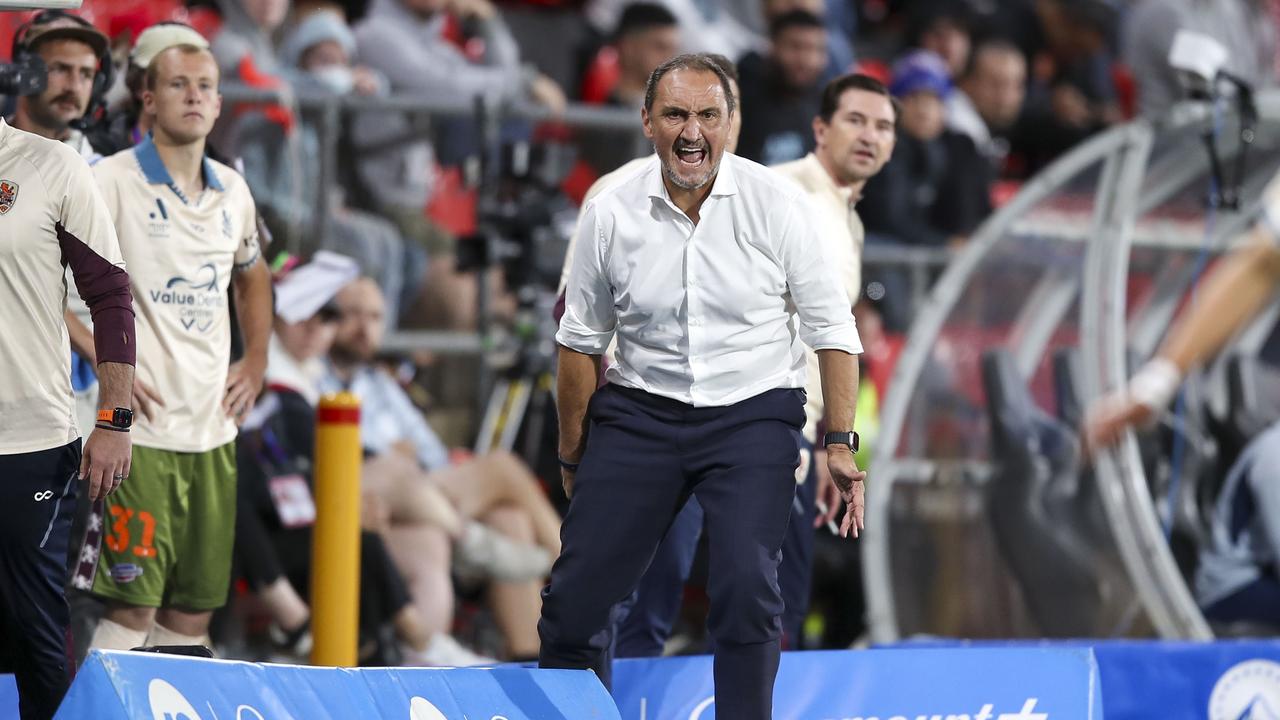 Michael Valkanis, coach of the Brisbane Roar