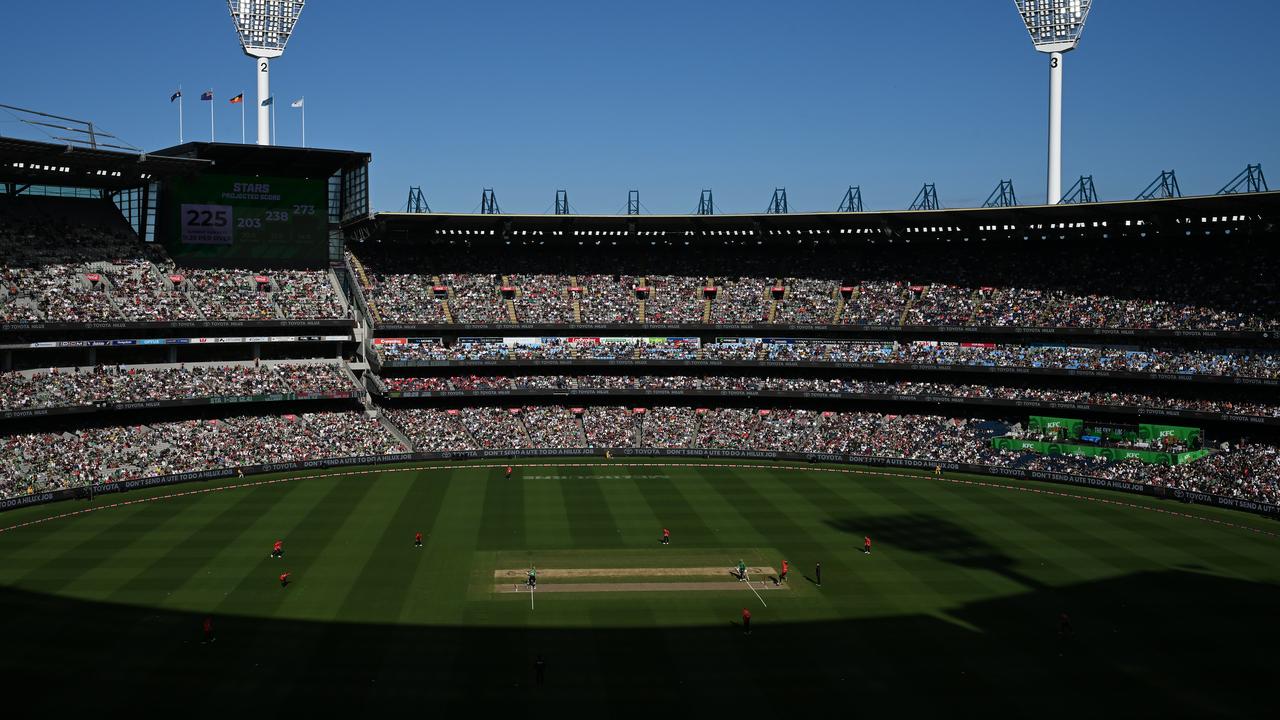 BBL Melbourne derby between the Stars and Renegades at the MCG