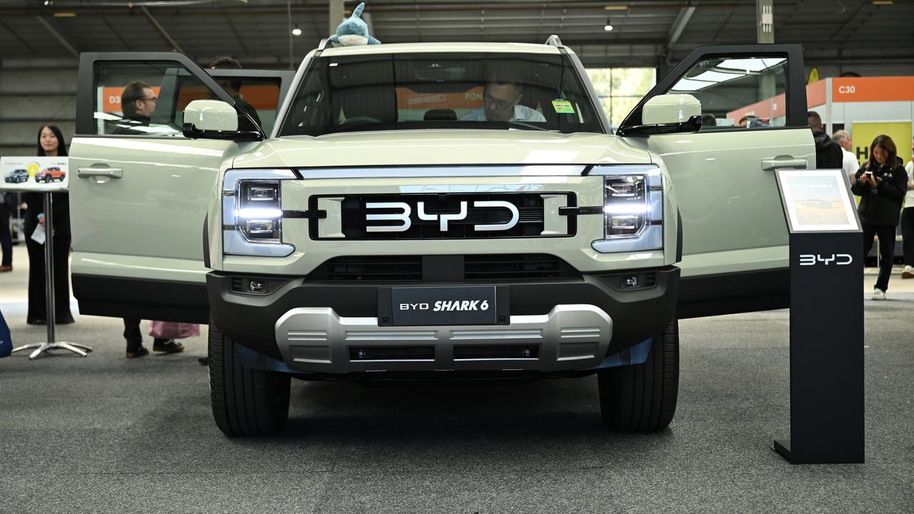A BYD Shark 6 on display (file image)