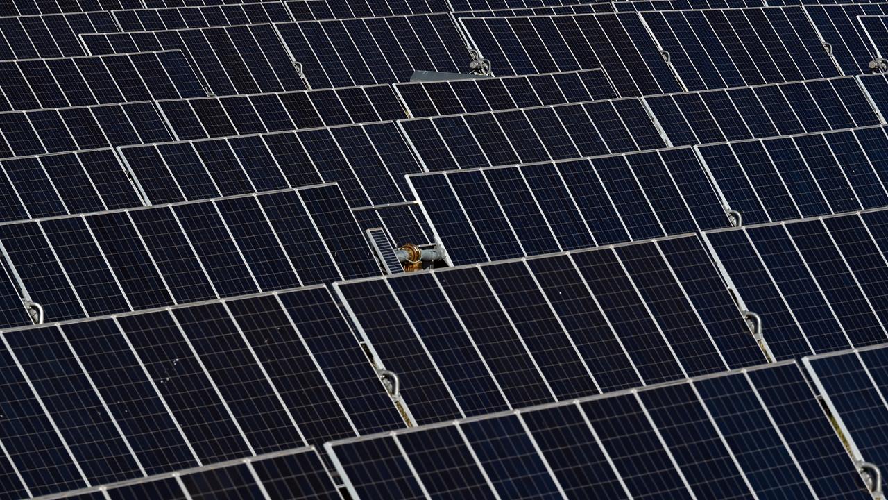 Solar panels at solar farm (file image)