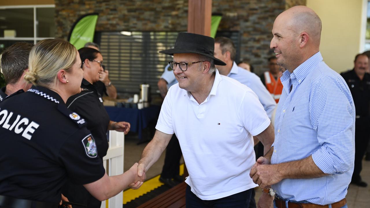 Prime Minister Anthony Albanese and Cloncurry Mayor Greg Campbell