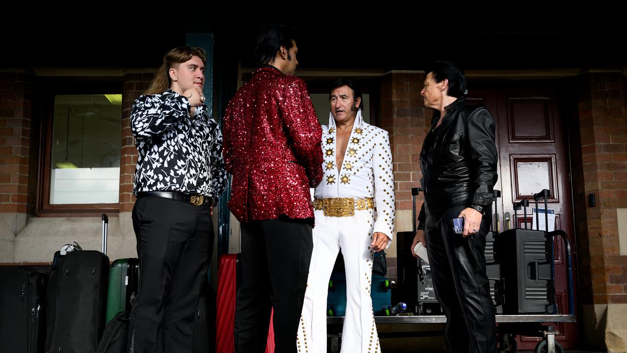 Elvis impersonators at Central Station.