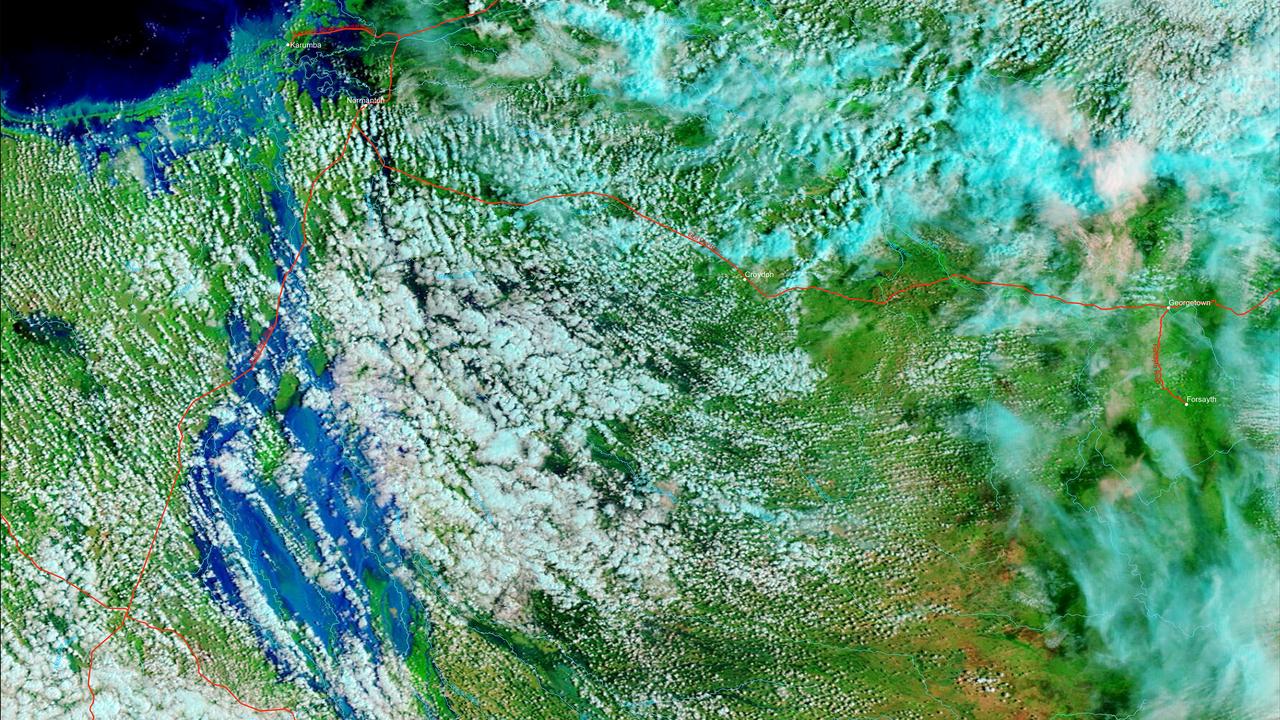 Map of floodwaters that have devastated northwest Queensland