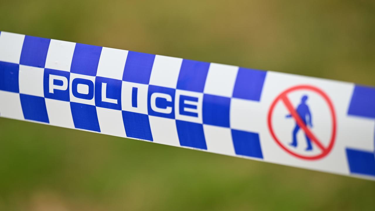 Police tape at a crime scene (file image)