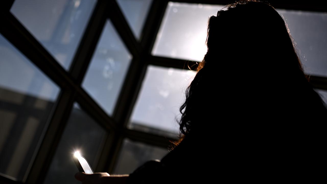 a young woman on her mobile phone