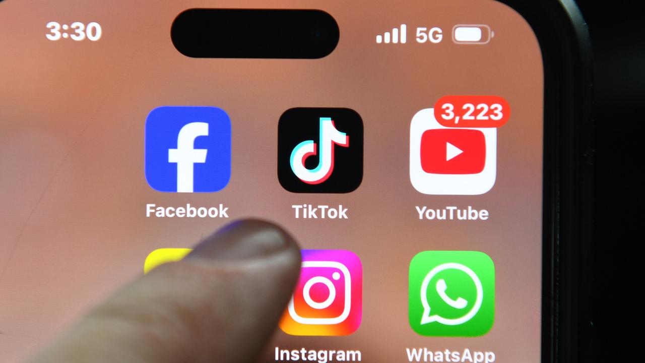 Stock images of social media apps