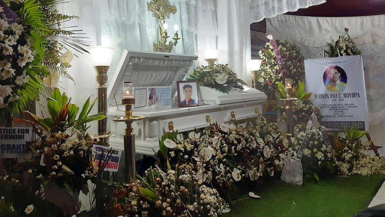 Jerwin Royupa's funeral 