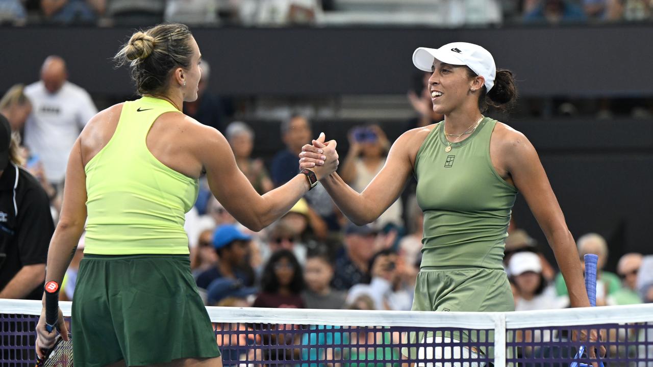 Aryna Sabalenka and Madison Keys