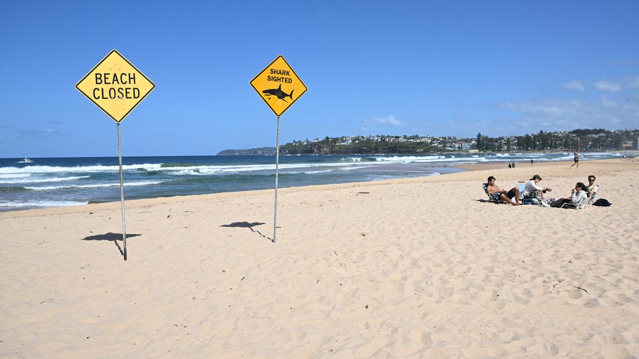 Warning signs on a beach (file image)