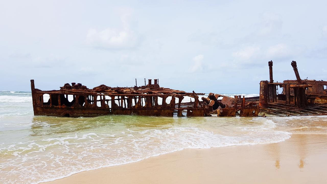 The SS Maheno shipwreck on Fraser Island,