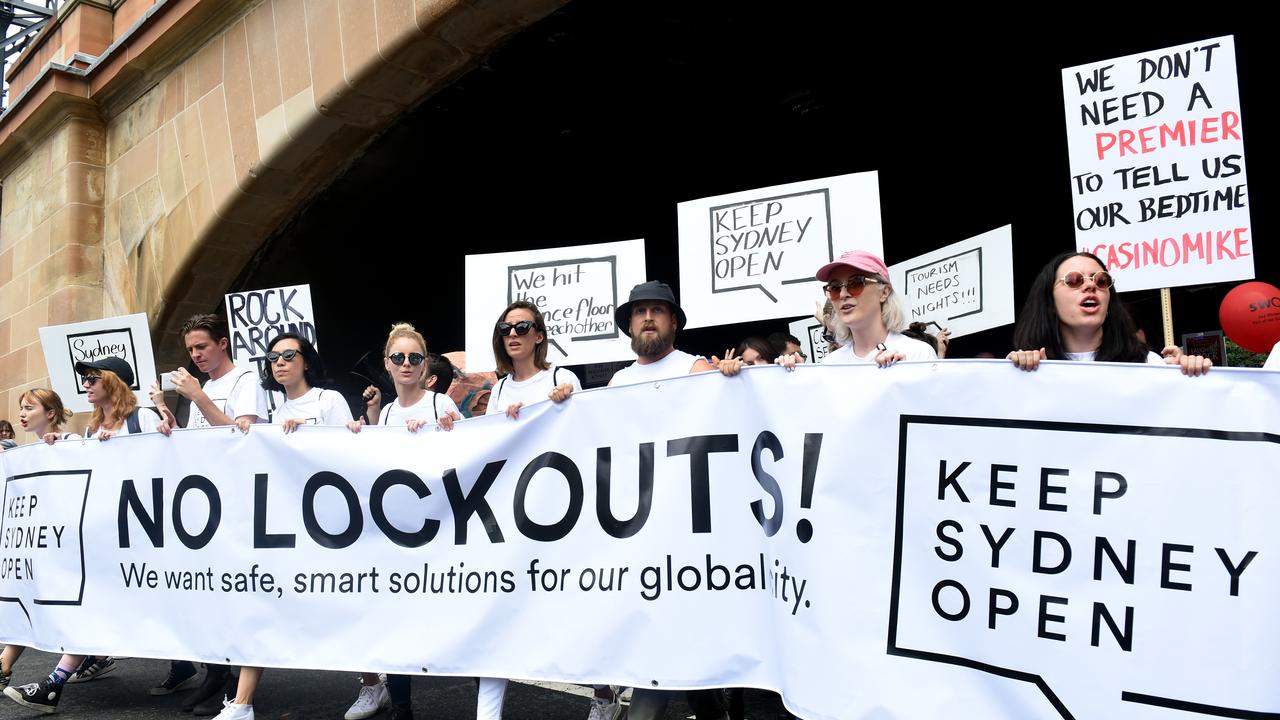 NSW LOCKOUT LAWS RALLY