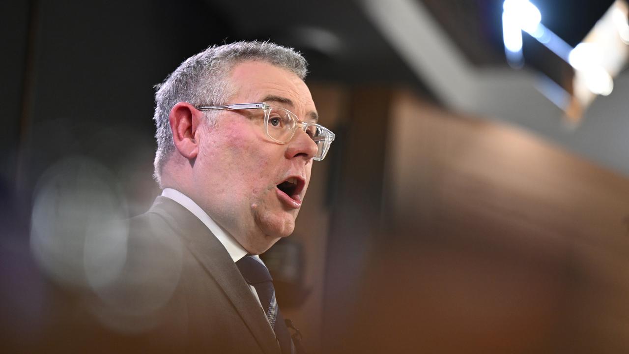 Environment Minister Murray Watt addresses the National Press Club