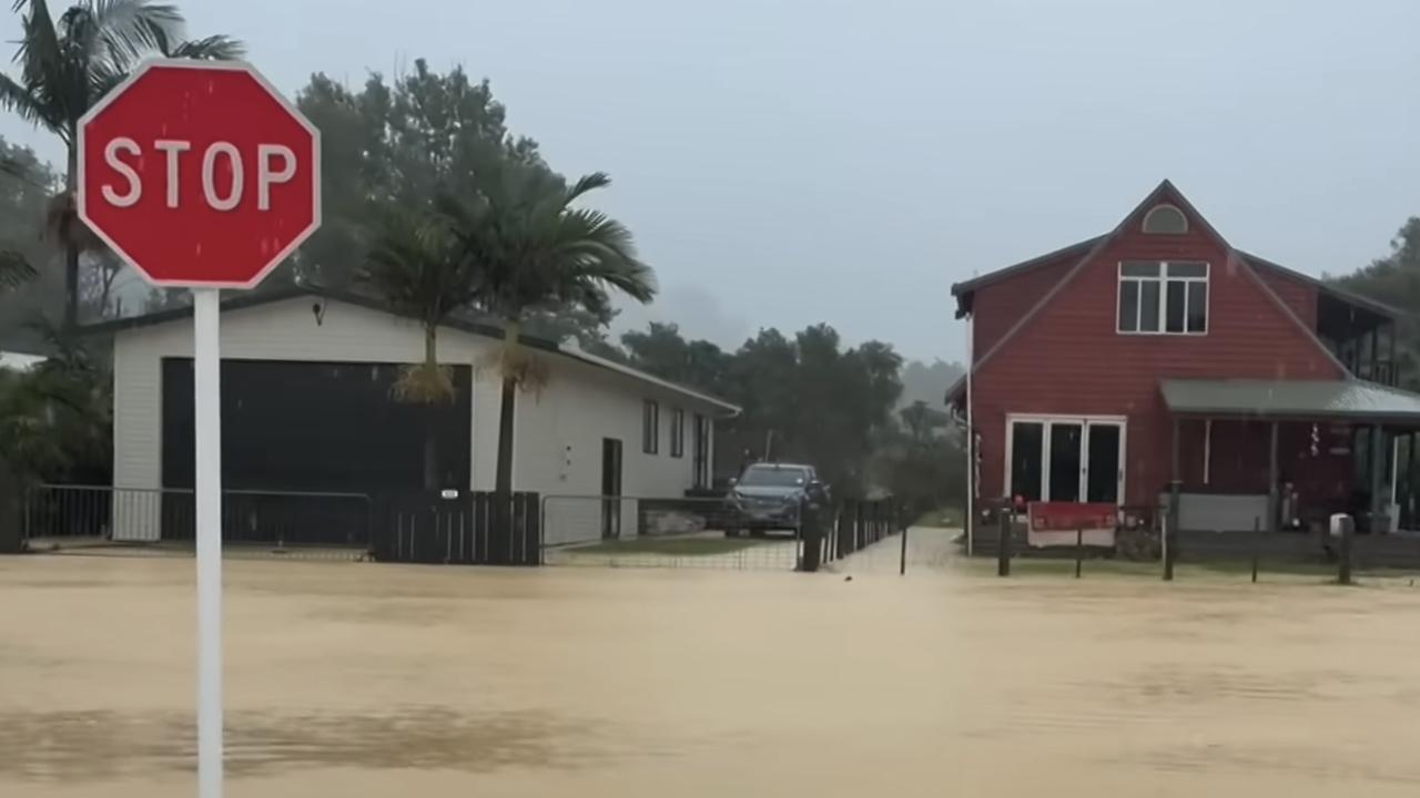 Flooding in Oakura, in New Zealand's Northland region