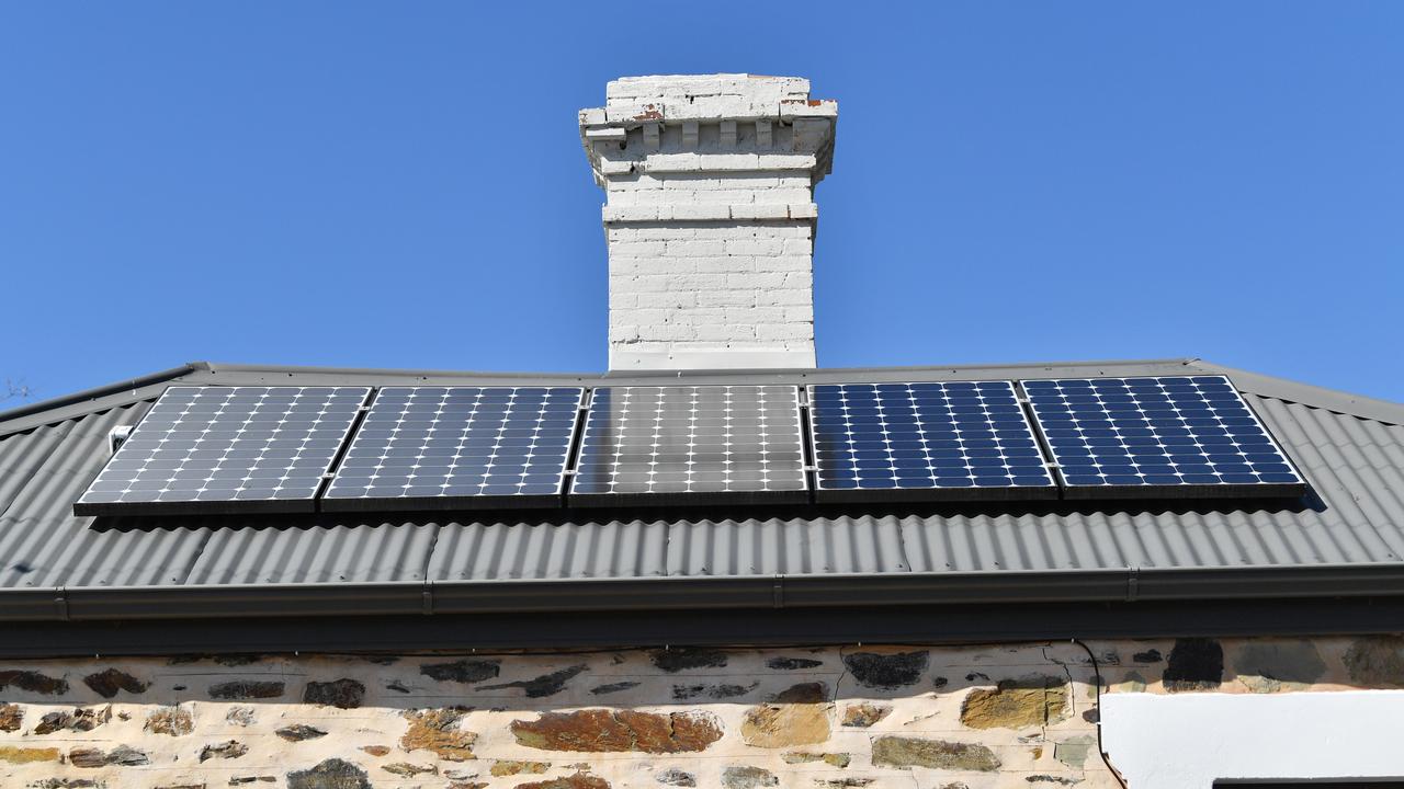 A home rooftop solar system (file image)
