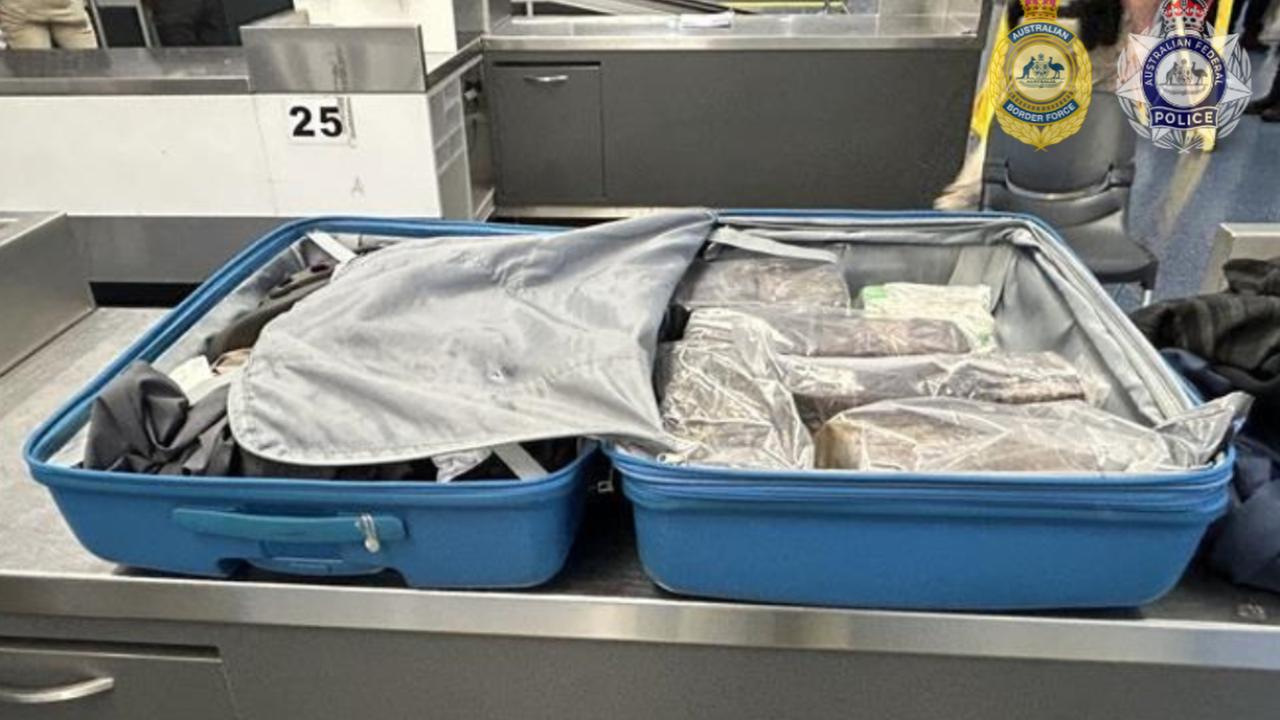 A suitcase containing packages alleged to be drugs