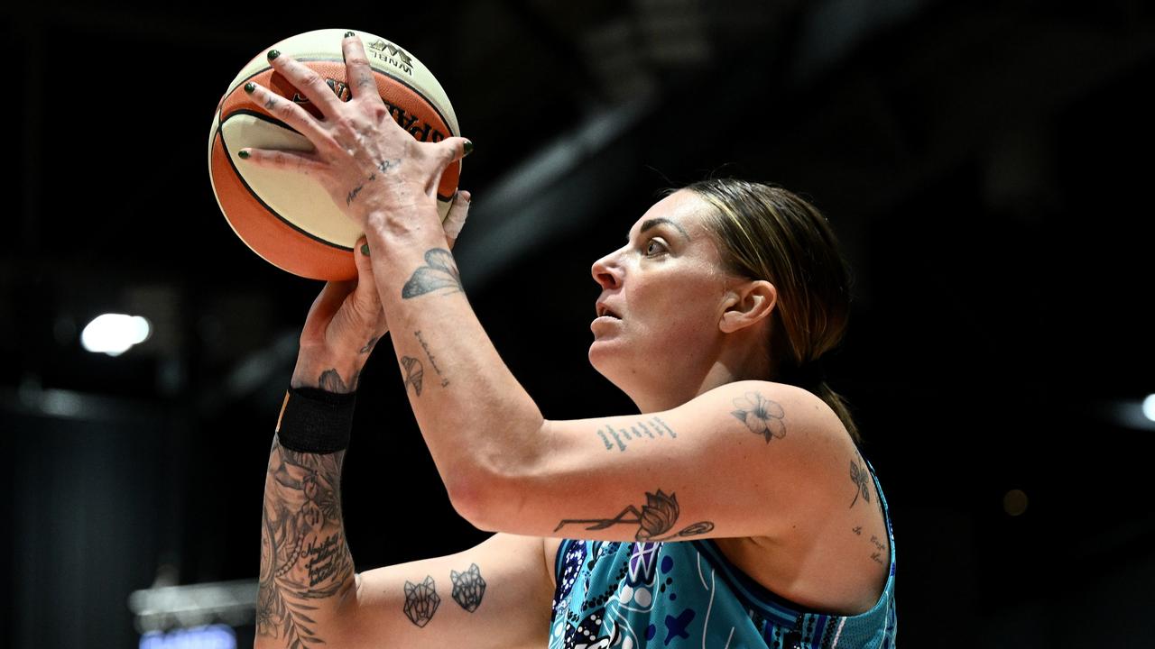 Cayla George finished with 11 points and 17 rebounds for the Flyers.