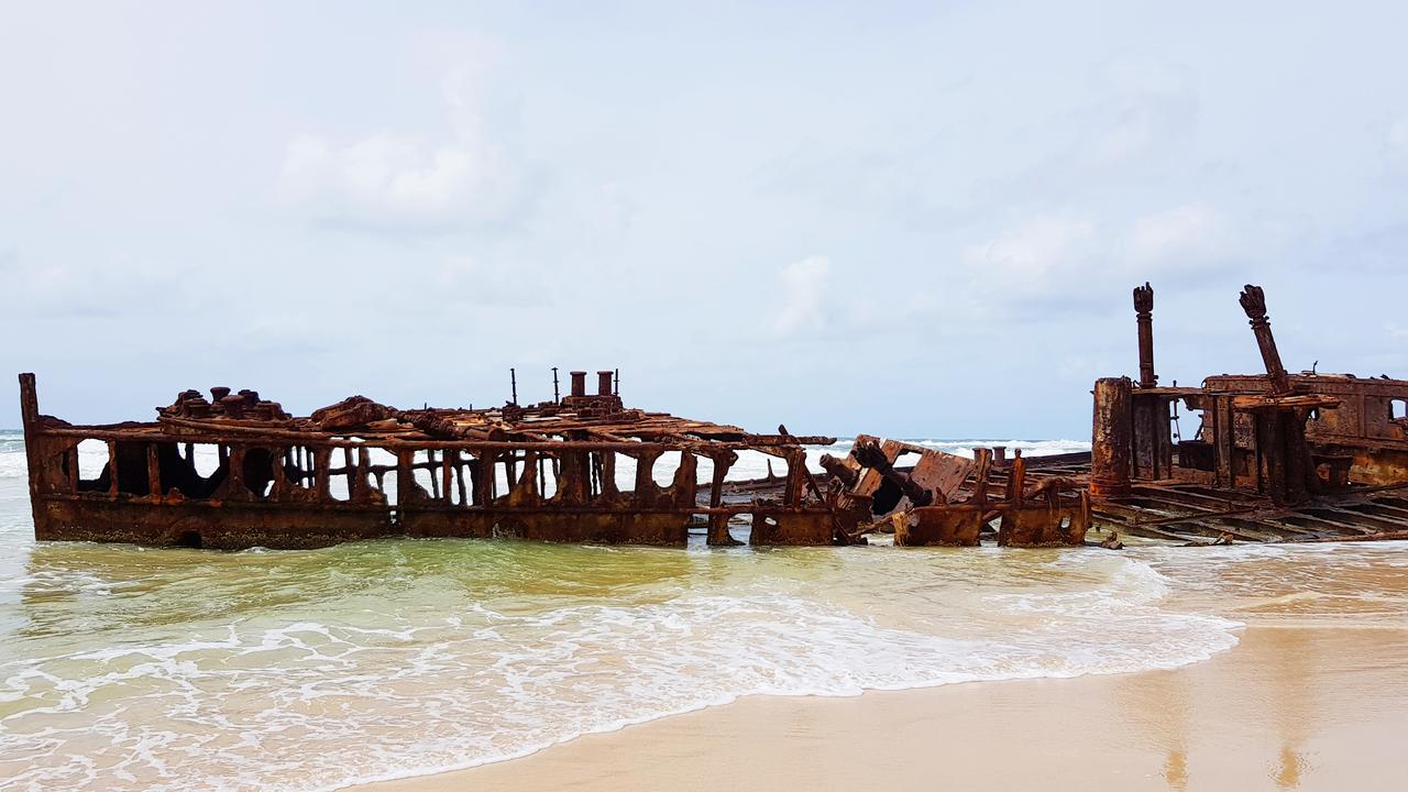 The SS Maheno shipwreck on Fraser Island