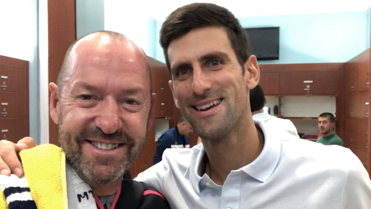 Craig O'Shannessy and Novak Djokovic