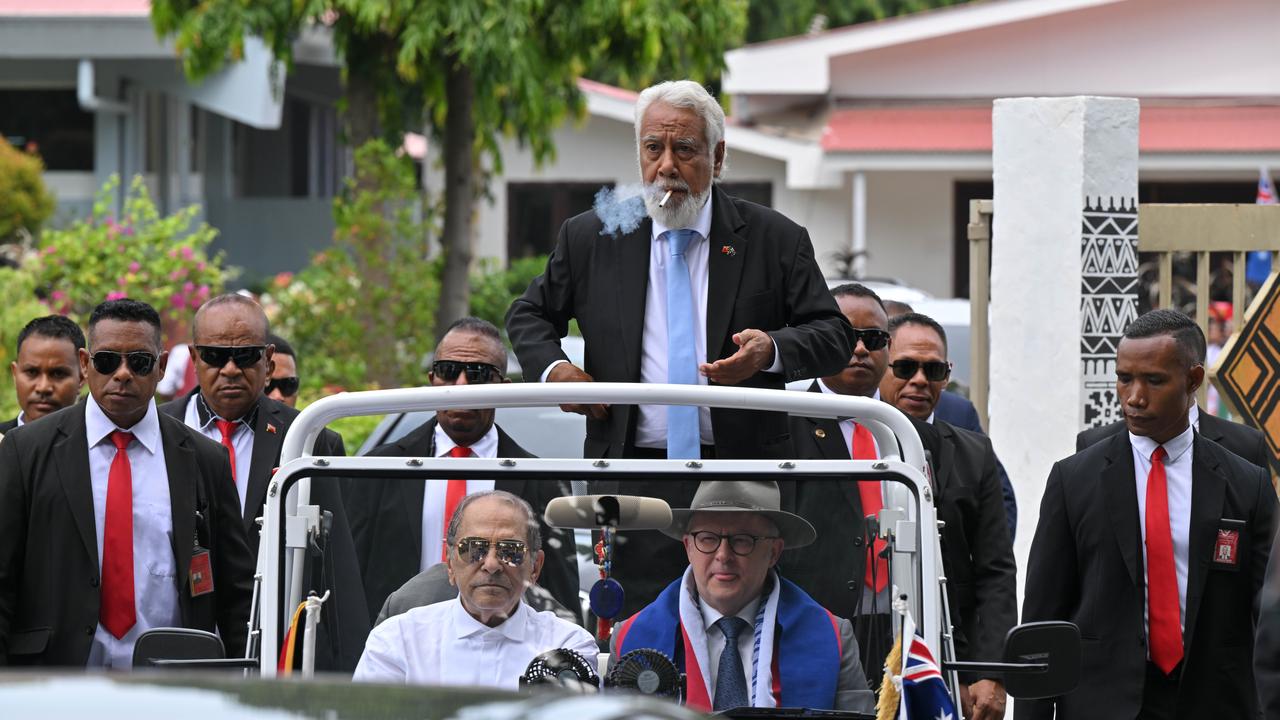 Anthony Albanese, Jose Ramos Horta and Xanana Gusmao