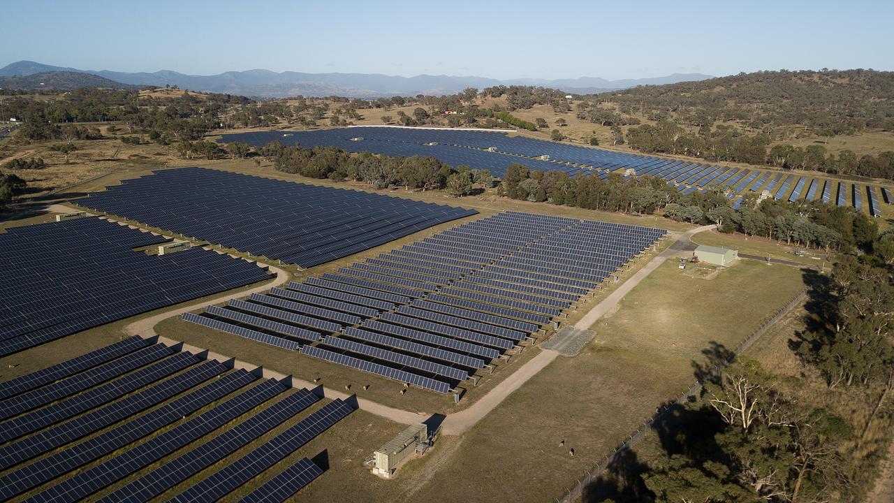 Solar farm near Canberra (file)