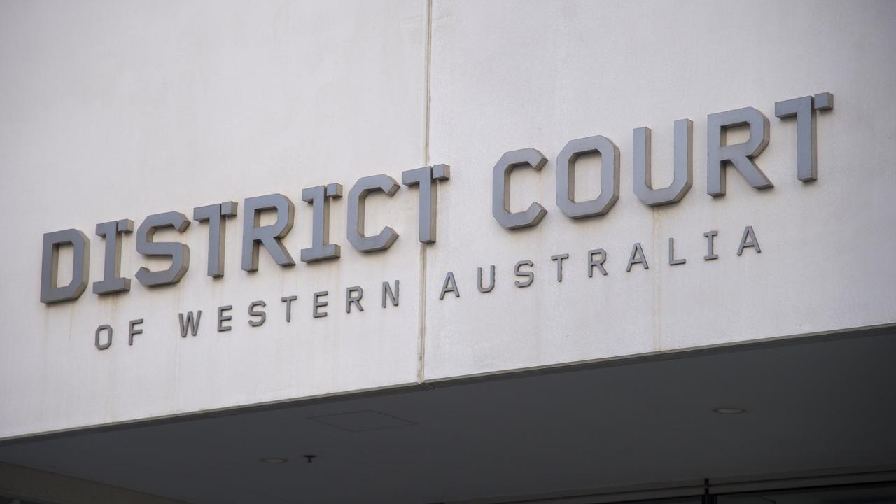 Signage outside Perth District Court (file image)