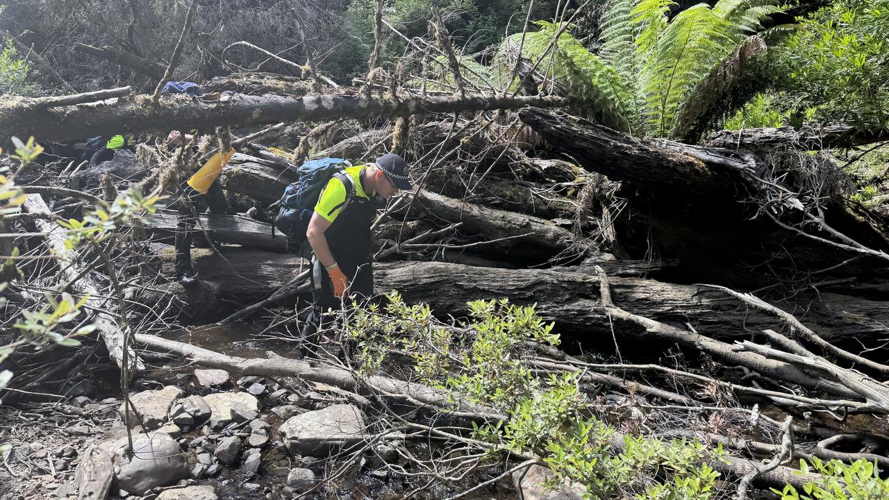 Search at Arthur River for missing hiker Celine Cremer.