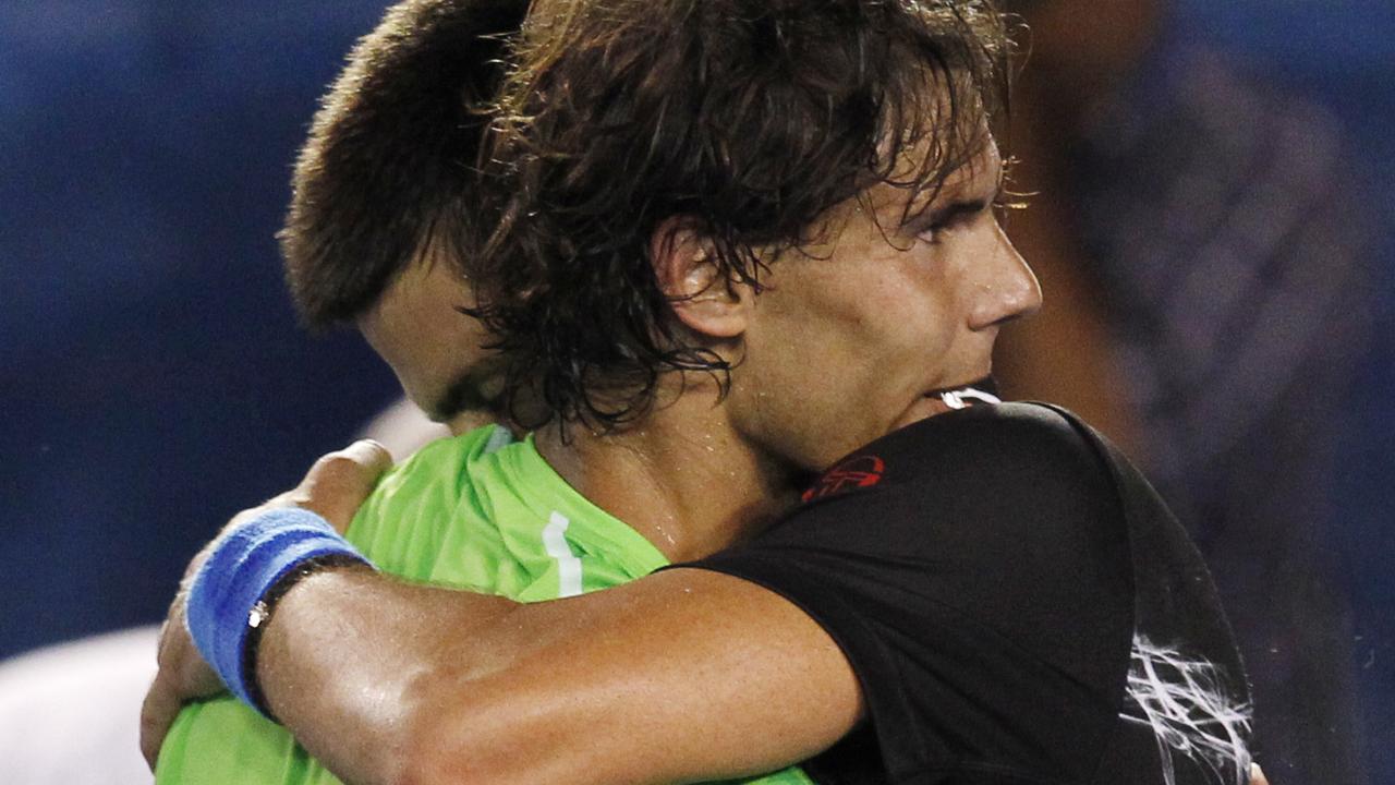 Djokovic (r) and Nadal.