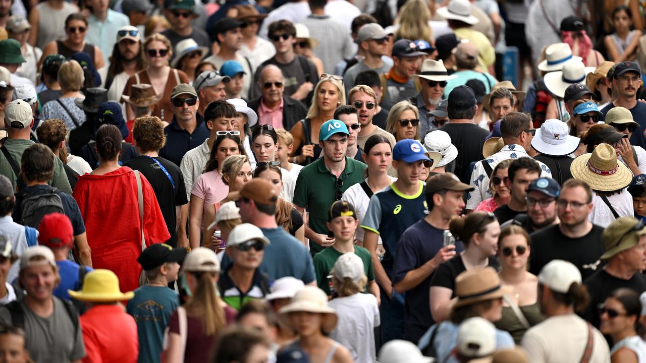 Australian Open crowds