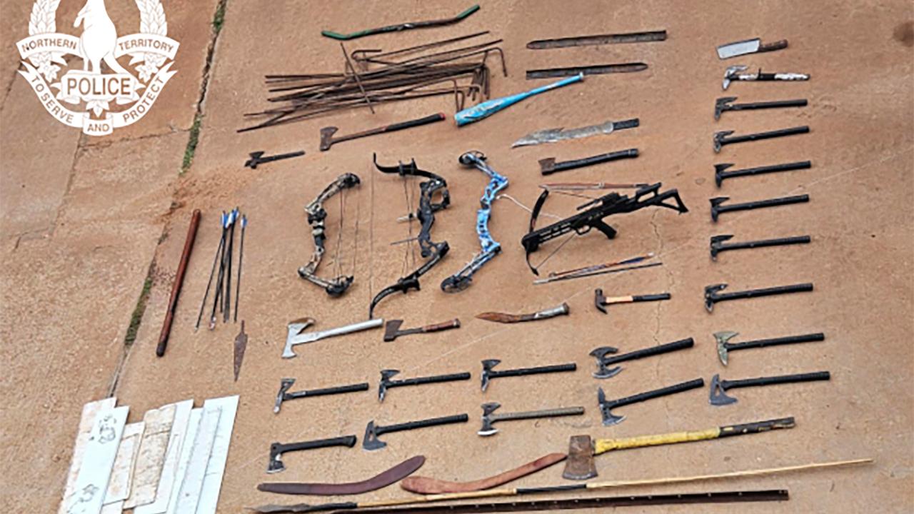 Weapons seized in Wadeye 